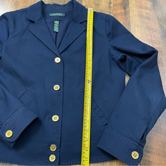 Ralph Lauren Gold Button Blazer Jacket - Picture 6 of 8